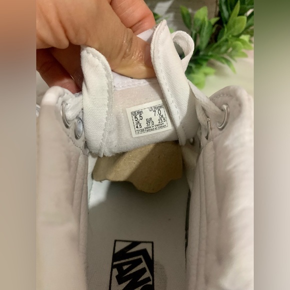 VANS Canvas Sk8-Hi True White Shoes size 7 high top - Picture 8 of 10